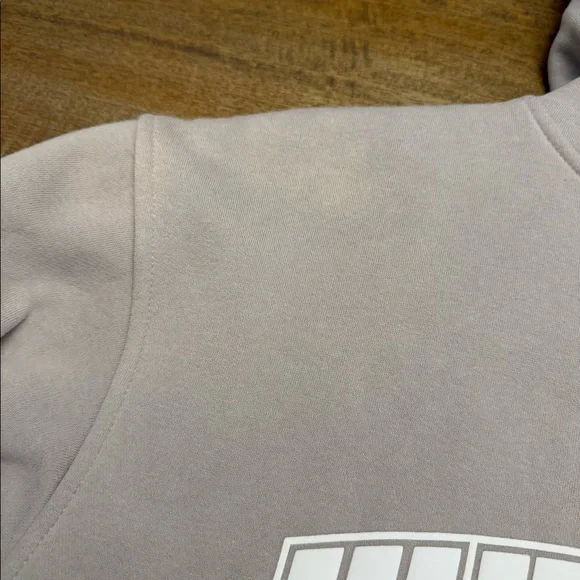 White Fox Decade Classics Varsity Oversized Hoodie Moon- 3XS/XXS - Picture 3 of 3